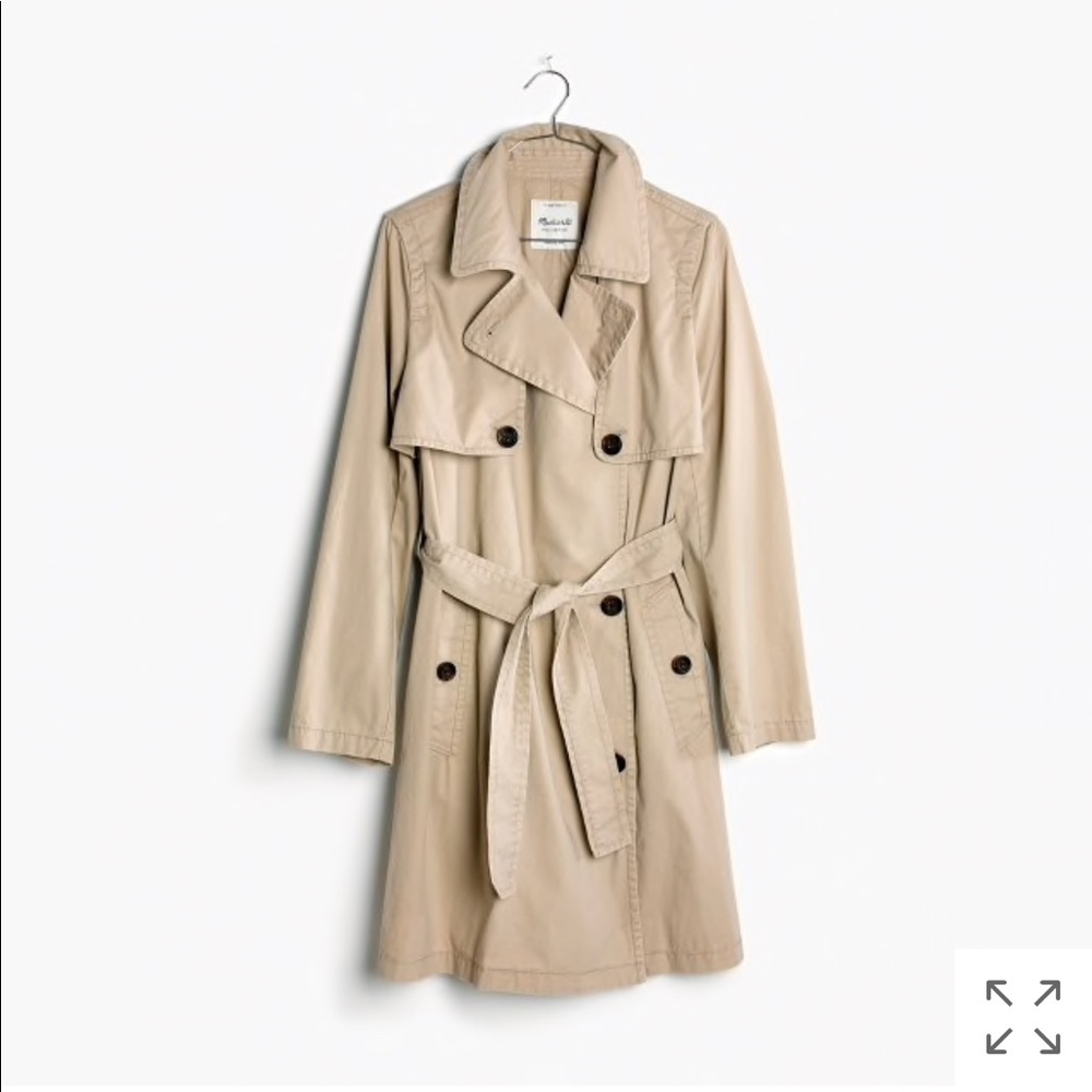 Madewell abroad trench